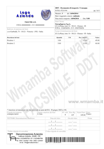 Wmamba I Documenti di nella gestione sartorie