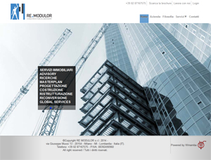 scheda realizzazione sito web Re Modulor - Construction & Advisory